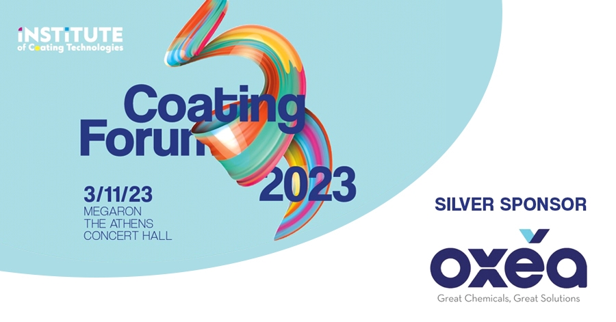 Η oxea SILVER ΧΟΡΗΓΟΣ στο 2ο Συνέδριο «Coating Forum 2023»